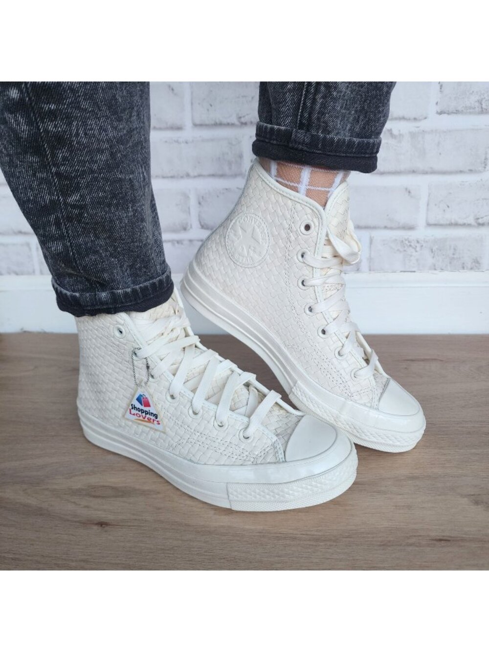 ❤️Converse Chuck 70 Woven Leather Size 8.5 Women's Shoes Sneakers Beige A16402C